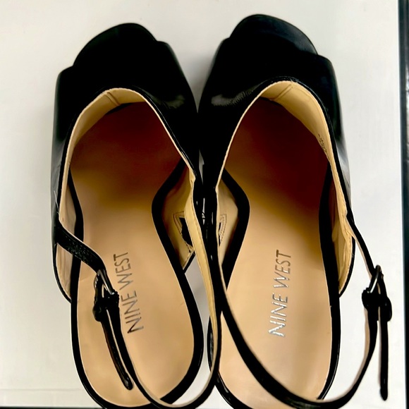 Genuine Leather, Nine West Slingback platform sandal - size 6.5, new - Picture 4 of 8